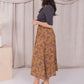 MAXI SKIRT IN GOLD COMBO ROSES