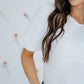 PUFF SLEEVE TOP IN WHITE - MIKAROSE WHOLESALE